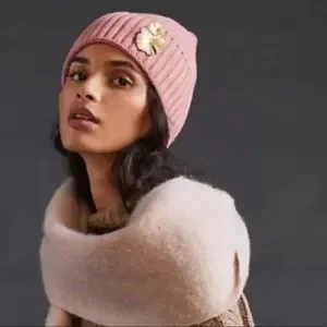 Embellished Flourish Beanie Anthropologie | Accessories | Nwot Maeve Embellished  main image 2